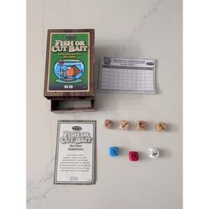 Fish or Cut Bait Dice Game Front Porch Fun (Complete Set)